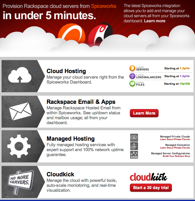 rackspace layout